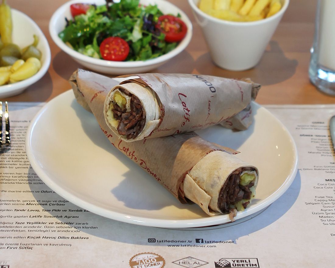 Dürüm Döner & Patates & Salata & Turşu