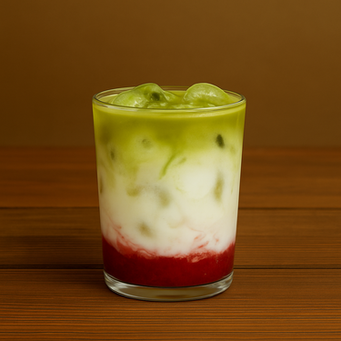 Iced Strawberry Matcha Latte
