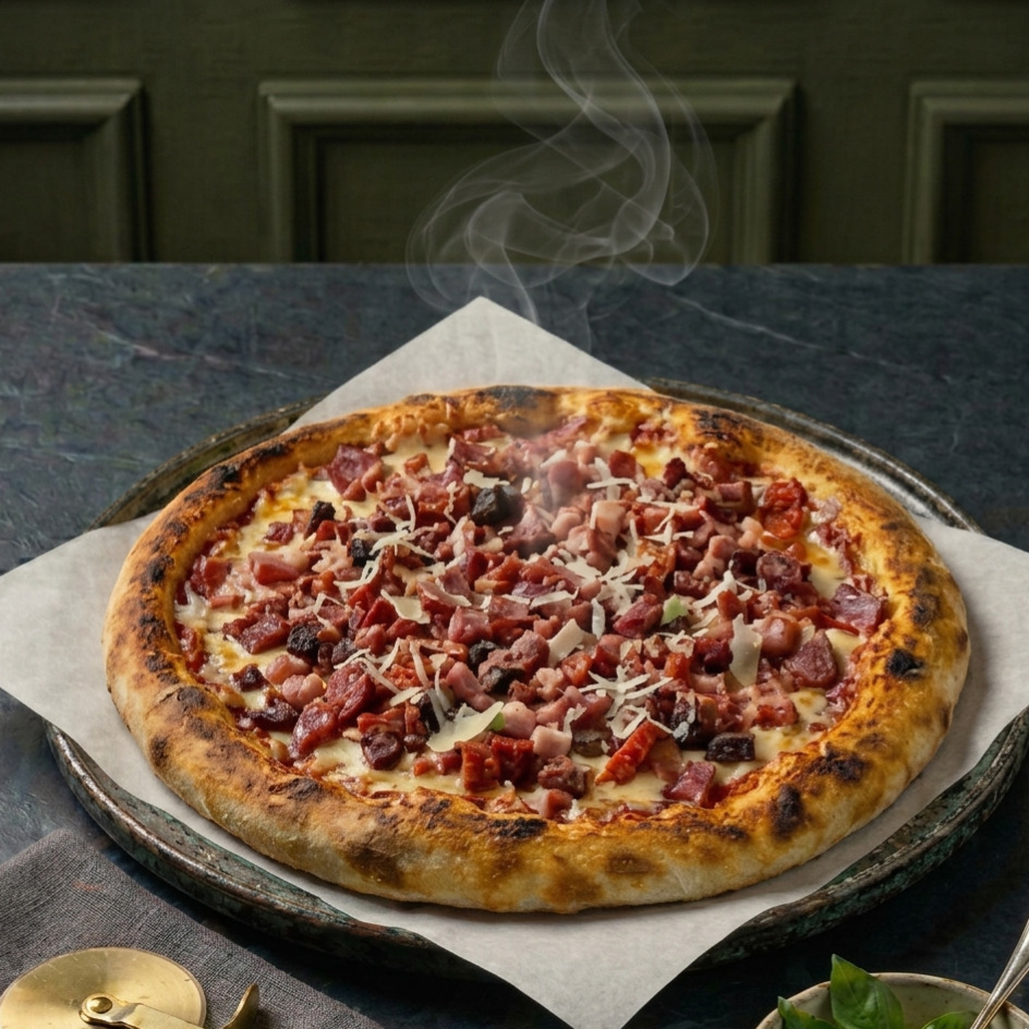 İsli Bonfileli Pizza (Orta Boy)