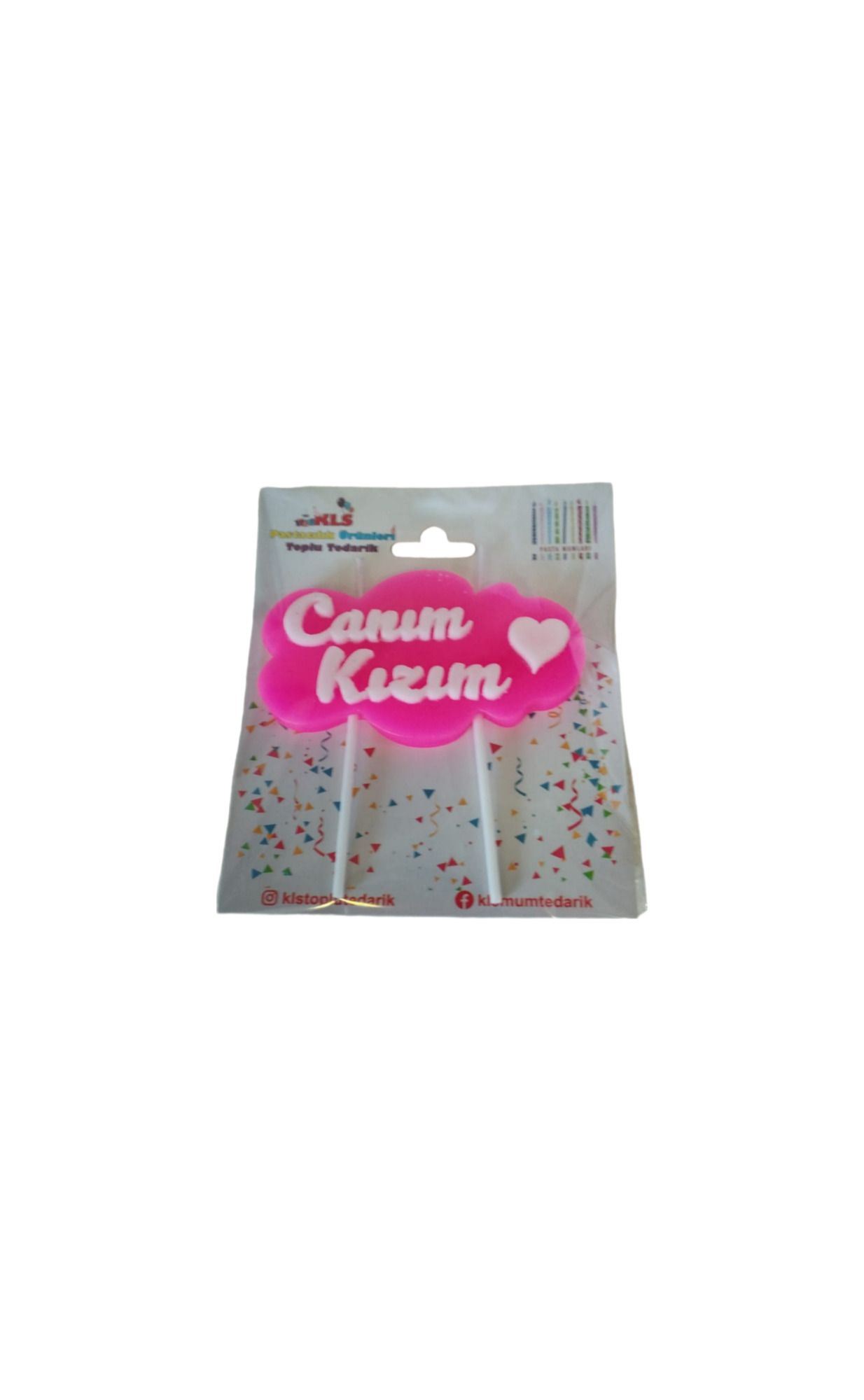 Canım Kızım Yazılı Mum