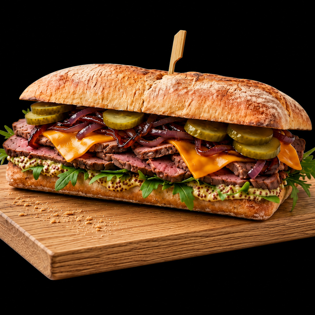 Roast Beef Deluxe Ciabatta Sandviç
