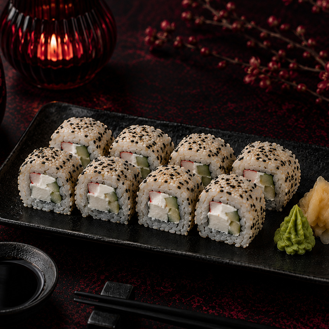 California Sesame Roll (8 pcs.)