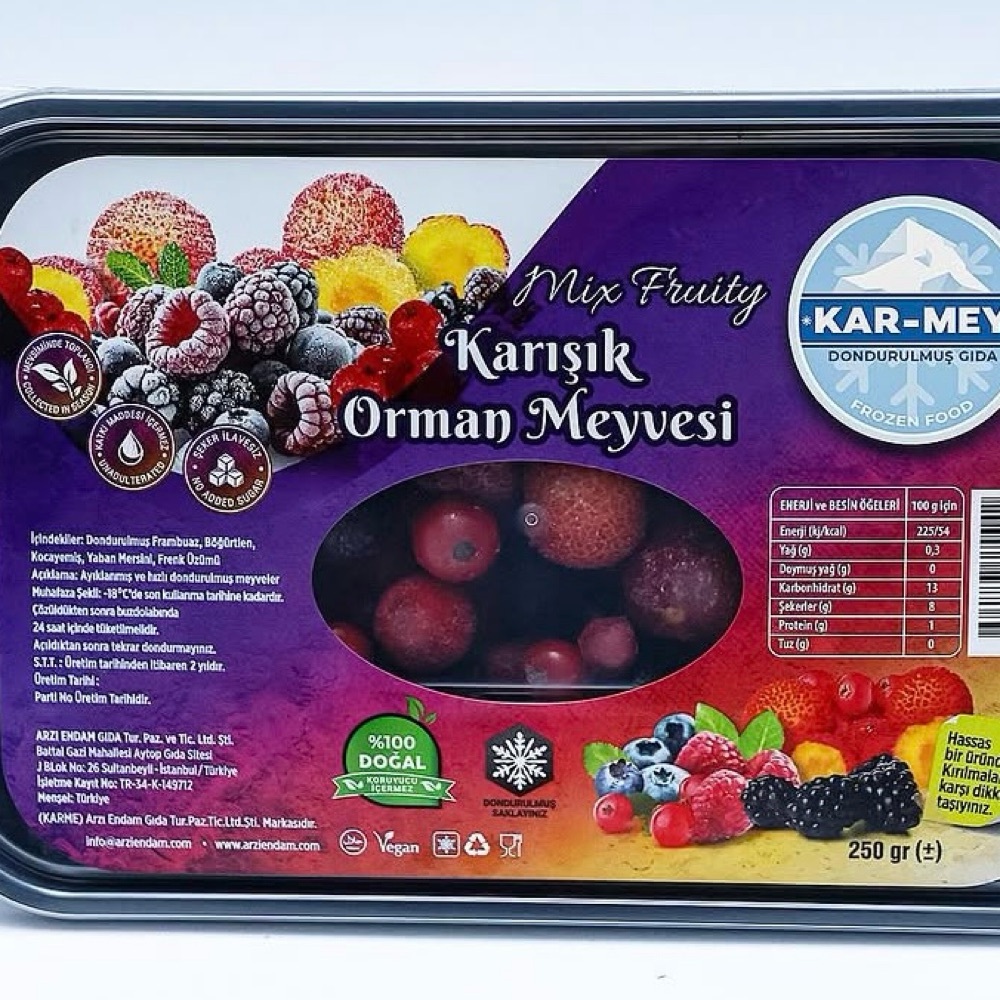 Karmey Karışık Orman Meyveleri 250 gr