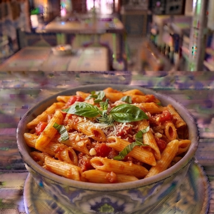 Domates Soslu Penne Makarna