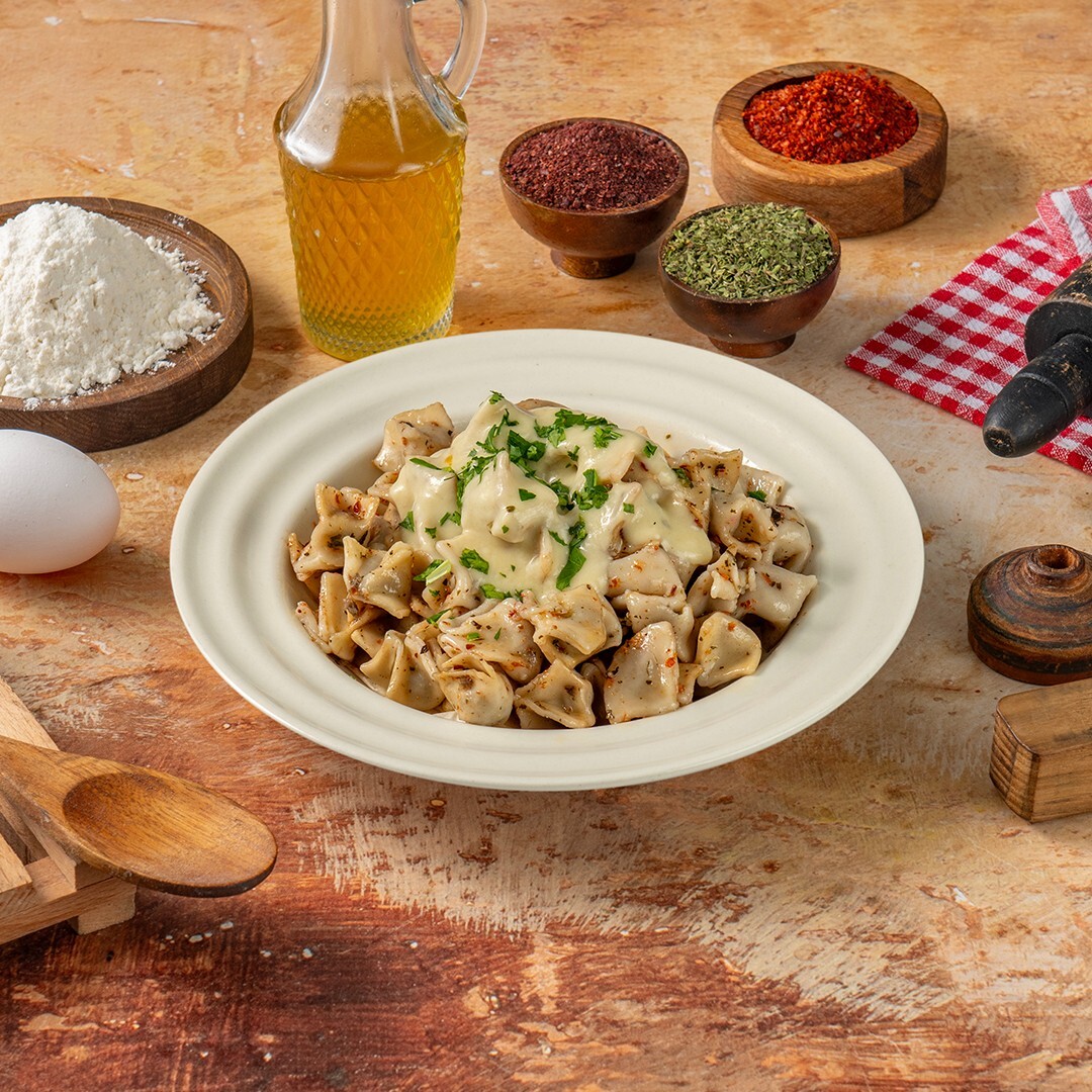 Köz Patlıcan Soslu Çıtır Mantıciks