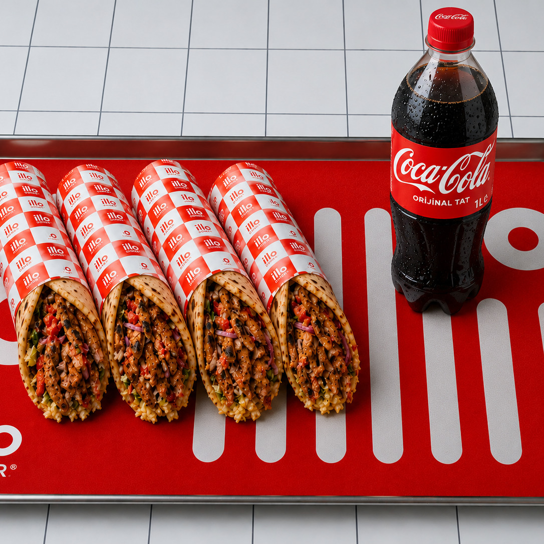 4'lü Tavuk Dürüm & 1 lt Kola