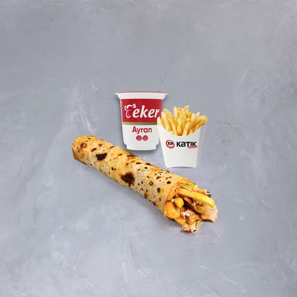Katık Tavuk Zurna Döner (120 Gr) Ayran + Patates Menü