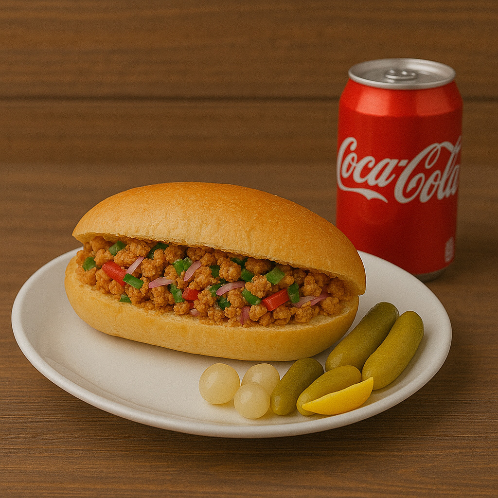 Yarım Ekmek Tavuk Tantuni + Kutu İçecek