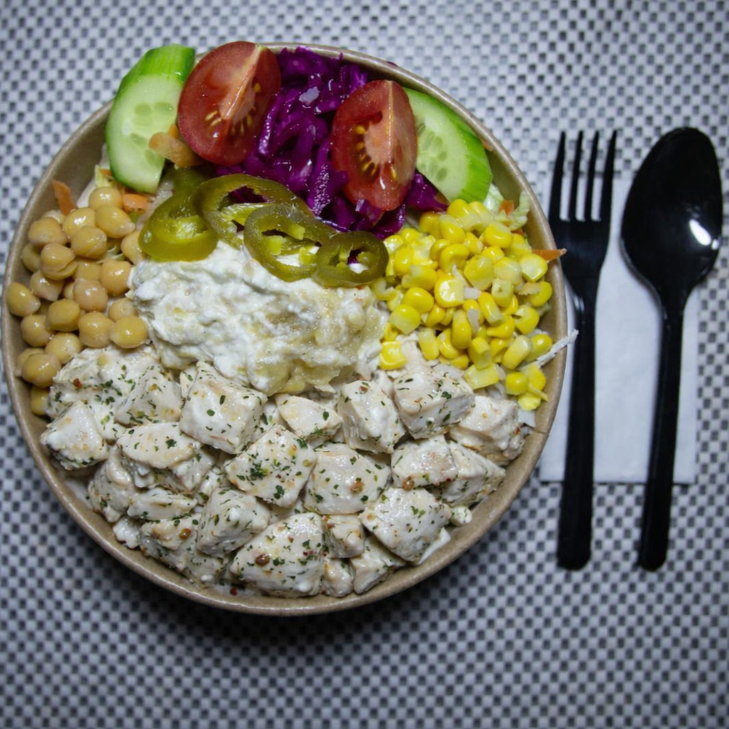 Kremalı Kekikli Tavuk Bowl