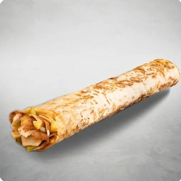 Kaşarlı Zurna Tavuk Döner Dürüm 40 cm
