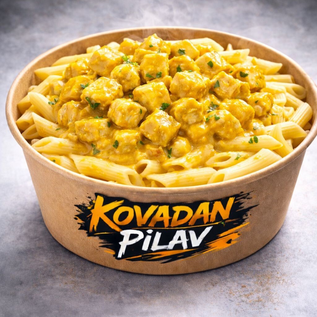 Köri Soslu Tavuklu Makarna