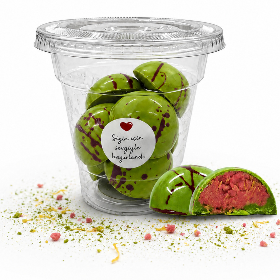8’li Matcha & Çilek Pralin Çikolata (Avantajlı Paket) ⭐