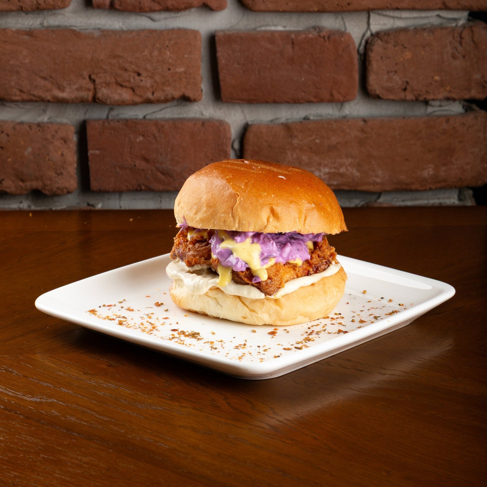 Only Sweet Harmony Fried Chicken Burger
