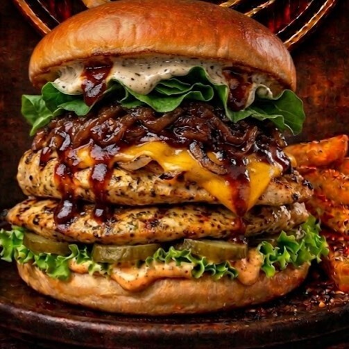 Barbekü Tavuk Burger