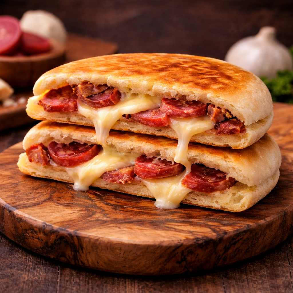 Bazlamada Karışık Tost (Orta)