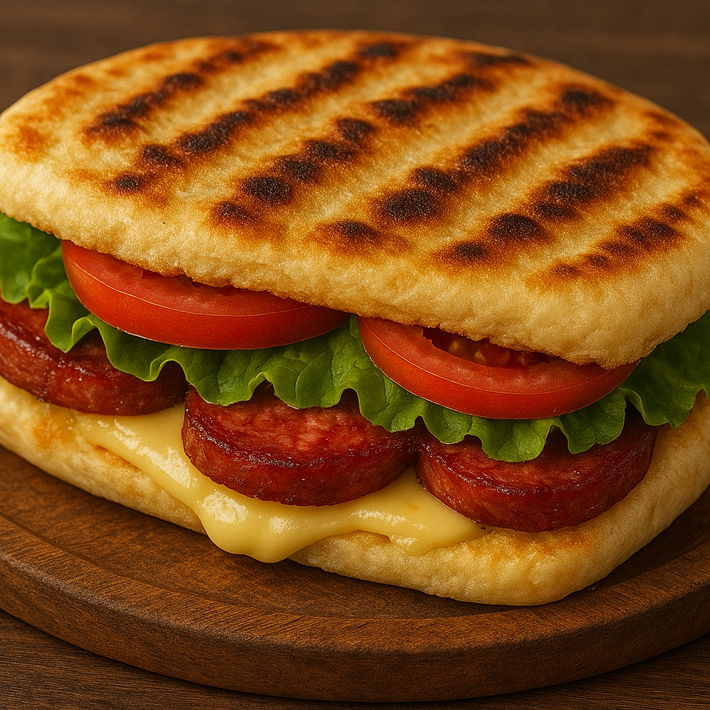 Sucuklu Bazlama Tost
