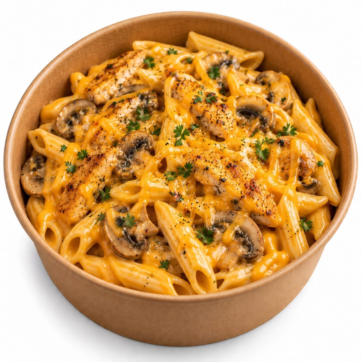 Cheddarlı Tavuklu Penne