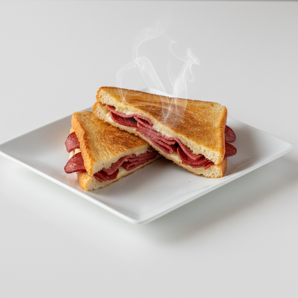 Sucuklu Kaşarlı Bütün Tost