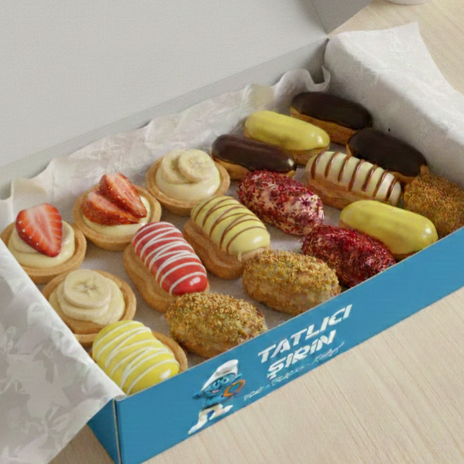 Ekler,Tartolet Karışık Kutu (500 gr)