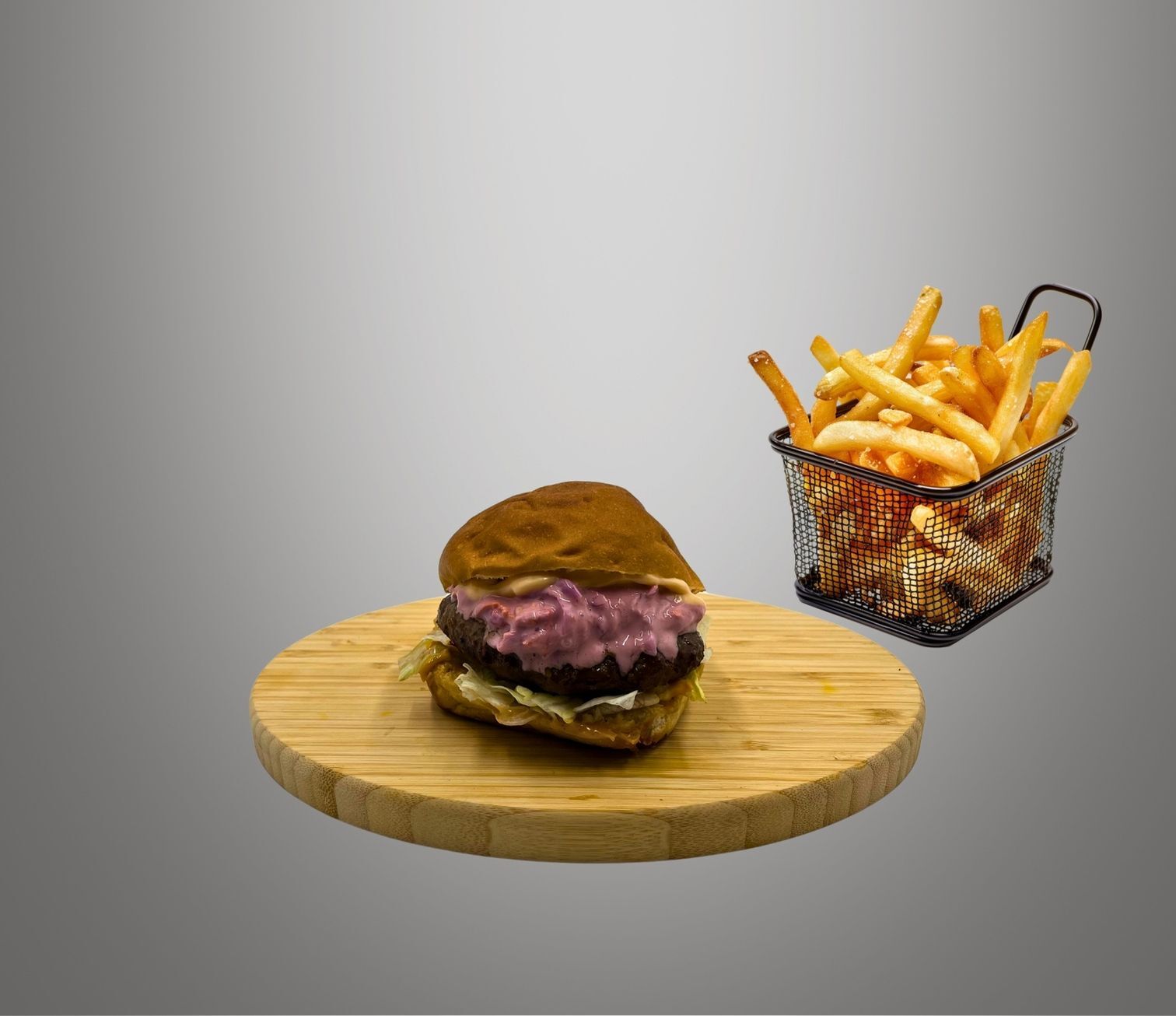 Coleslaw Burger Menü