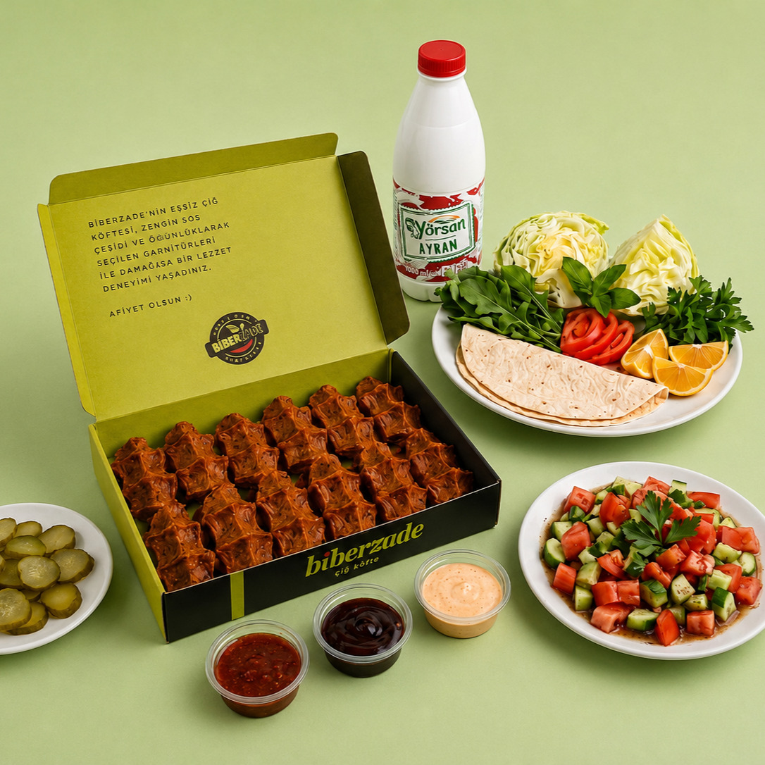 Çiğ Köfte Porsiyon Menü (400 Gr.)