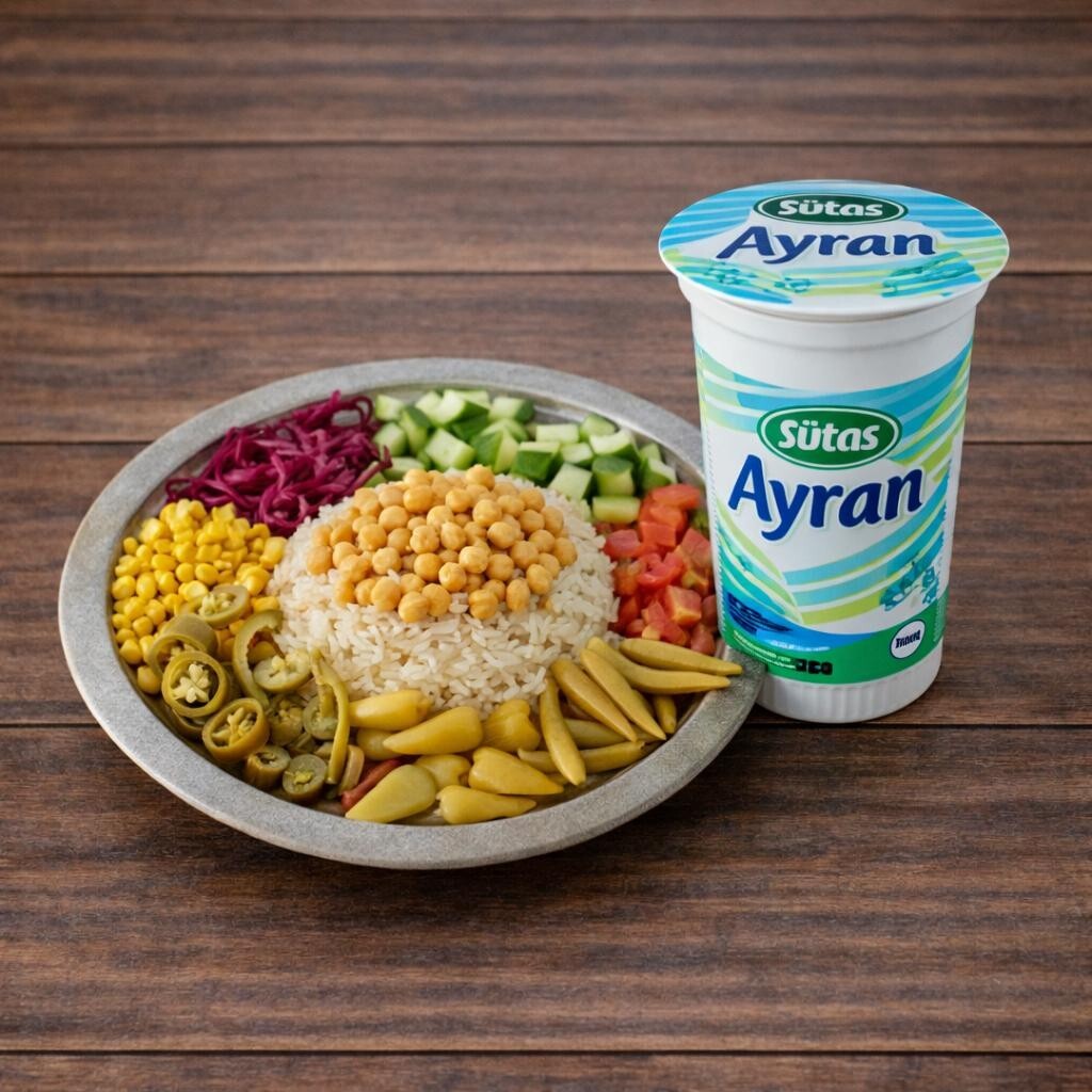Nohutlu Pilav+Ayran (175 ml )