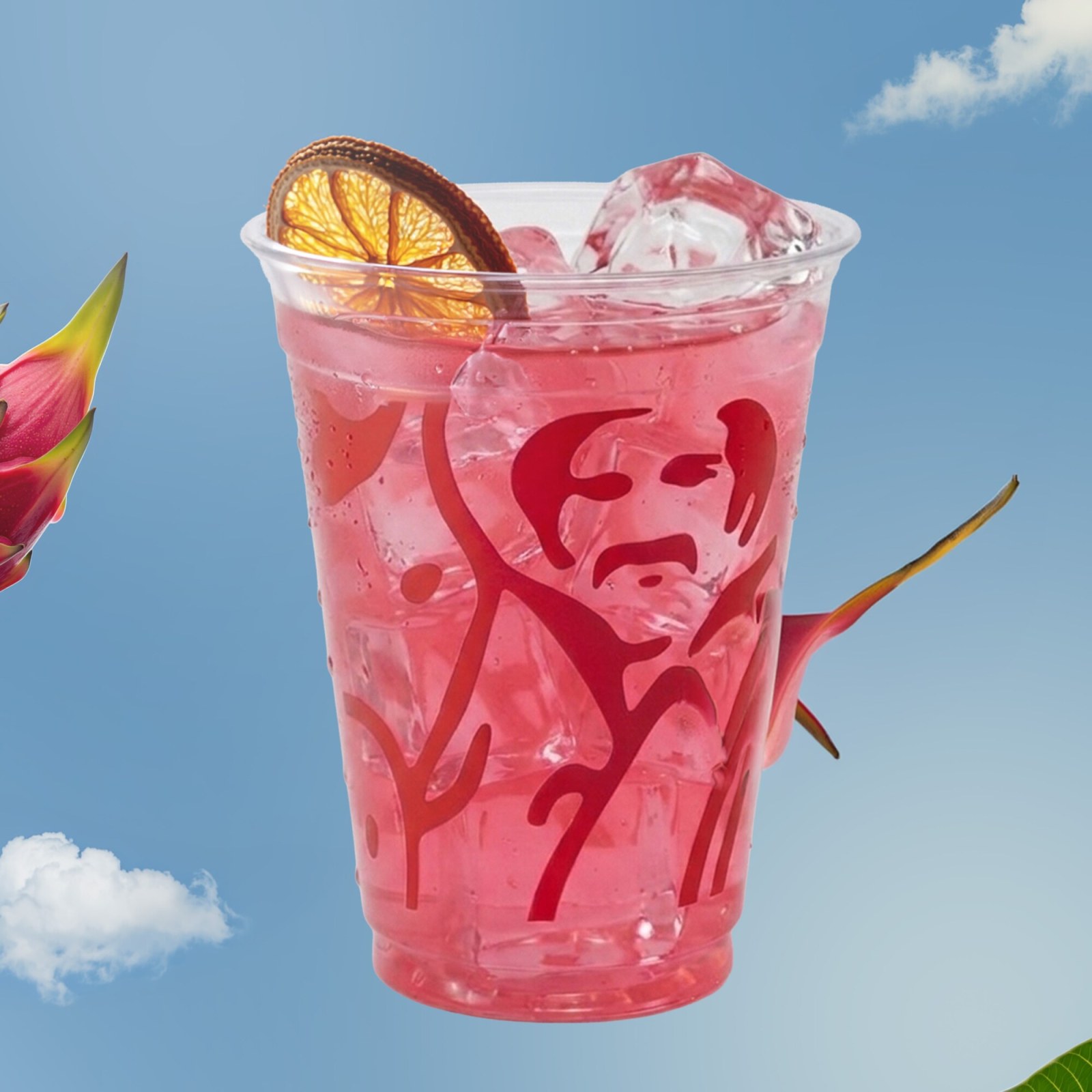 Pitaya (Ejder Meyvesi - Mango - Frenk Üzümü - Buz Karışımı)