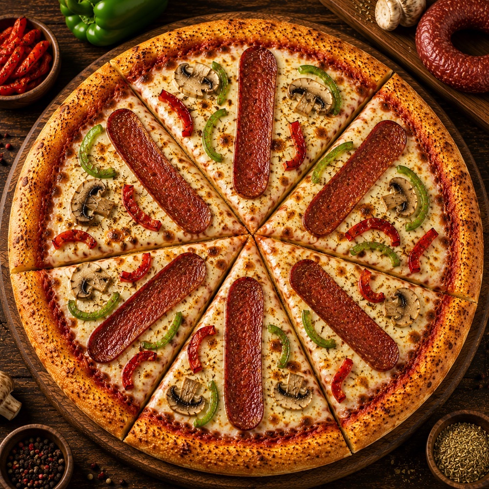 Kangal Sucuklu Sivas Pizza (Orta Boy)