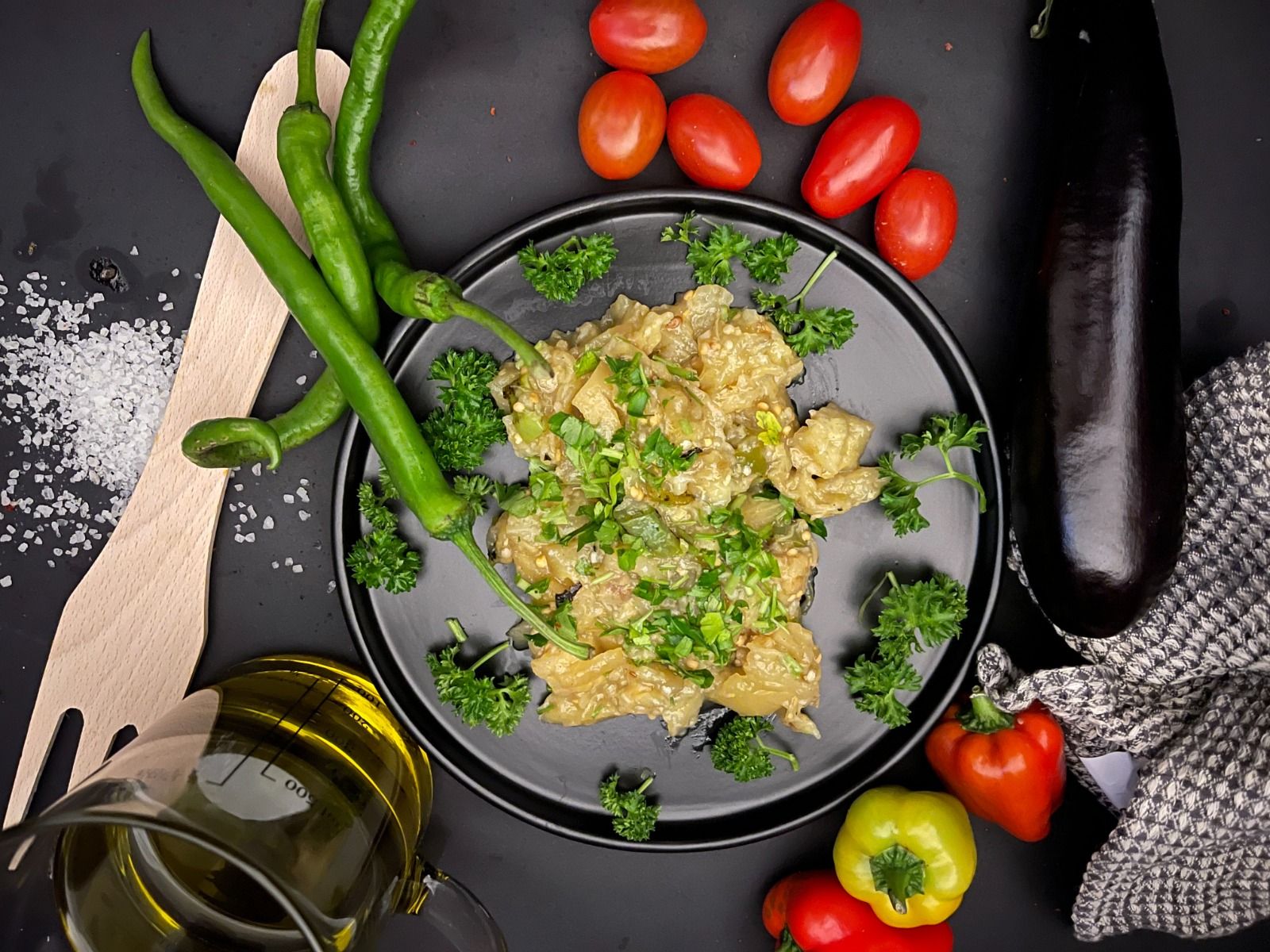 Közlenmiş Patlıcan Salatası (200 gr.)