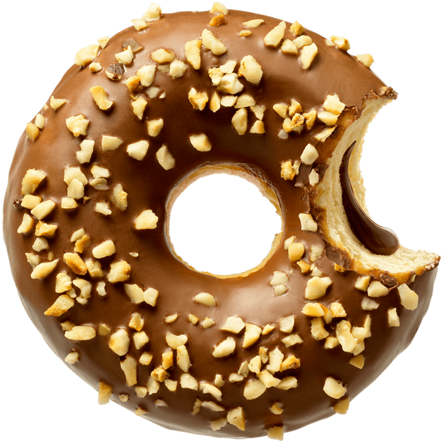 Çikolata dolgulu Donut