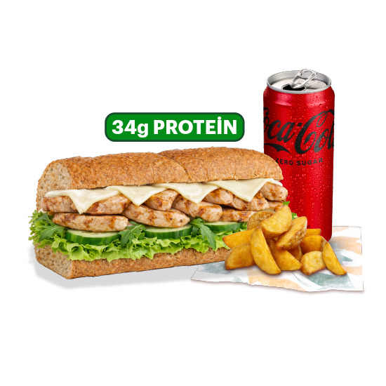 Teriyaki Tavuk & Peynir Sandviç (15 cm.) Menü