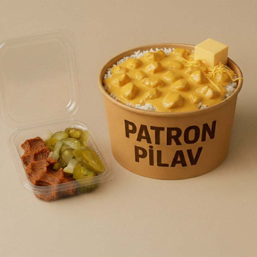 Large Pilav Üstü Cheddar Soslu Tavuk