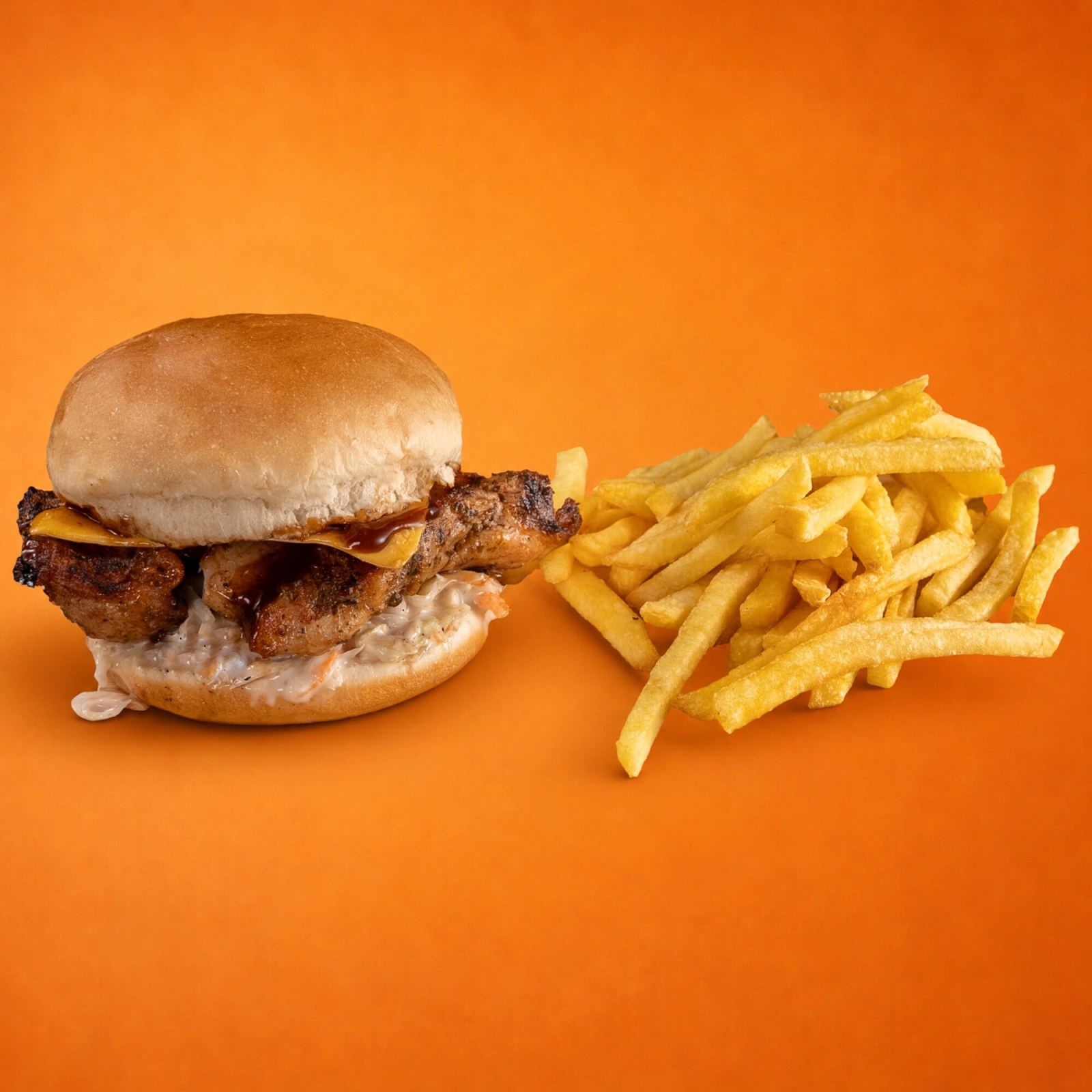 BBQ Soslu Tavuk Pirzola Burger