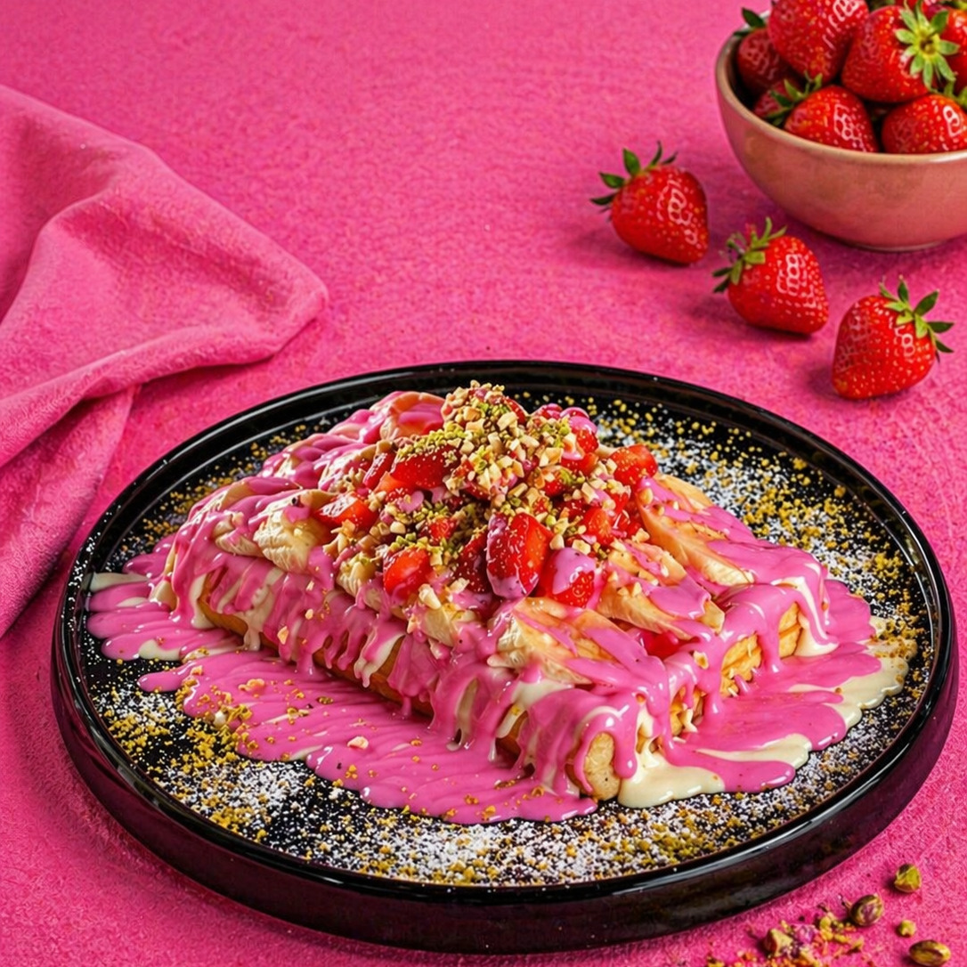 Frambuazlı Waffle