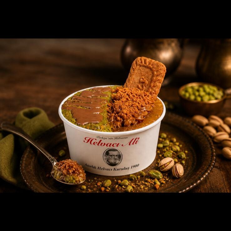 Lotus Bisküvili İrmik Helvası & Dubai Sosu Dondurmasız (Standart boy 160 gr)