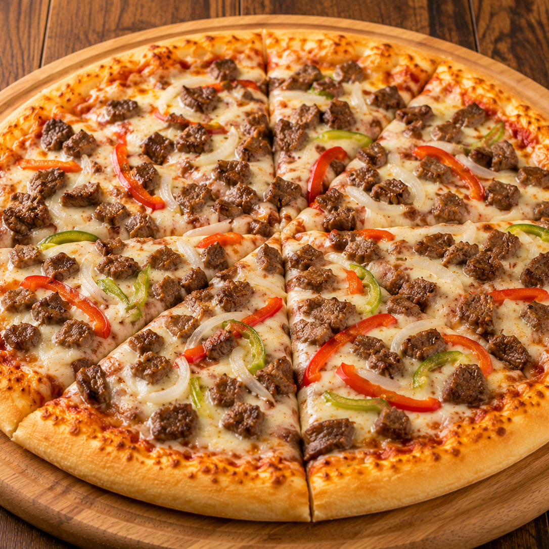 Kavurmalı Pizza (Orta Boy 32 cm)