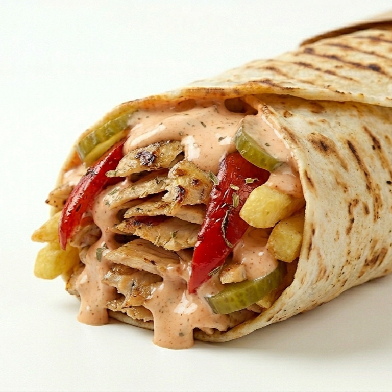 Köz Biberli Tavuk Döner Dürüm