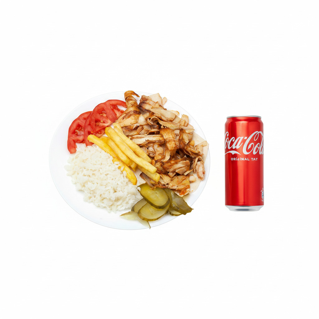 Pilav Üstü Tavuk (150gr.) + Coca Cola