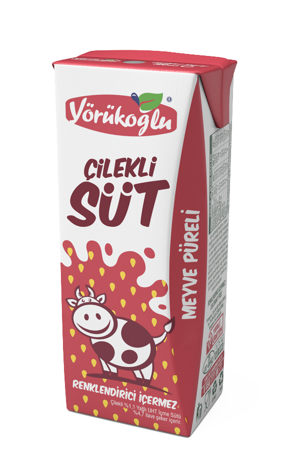 Çilekli Süt 200 Ml.