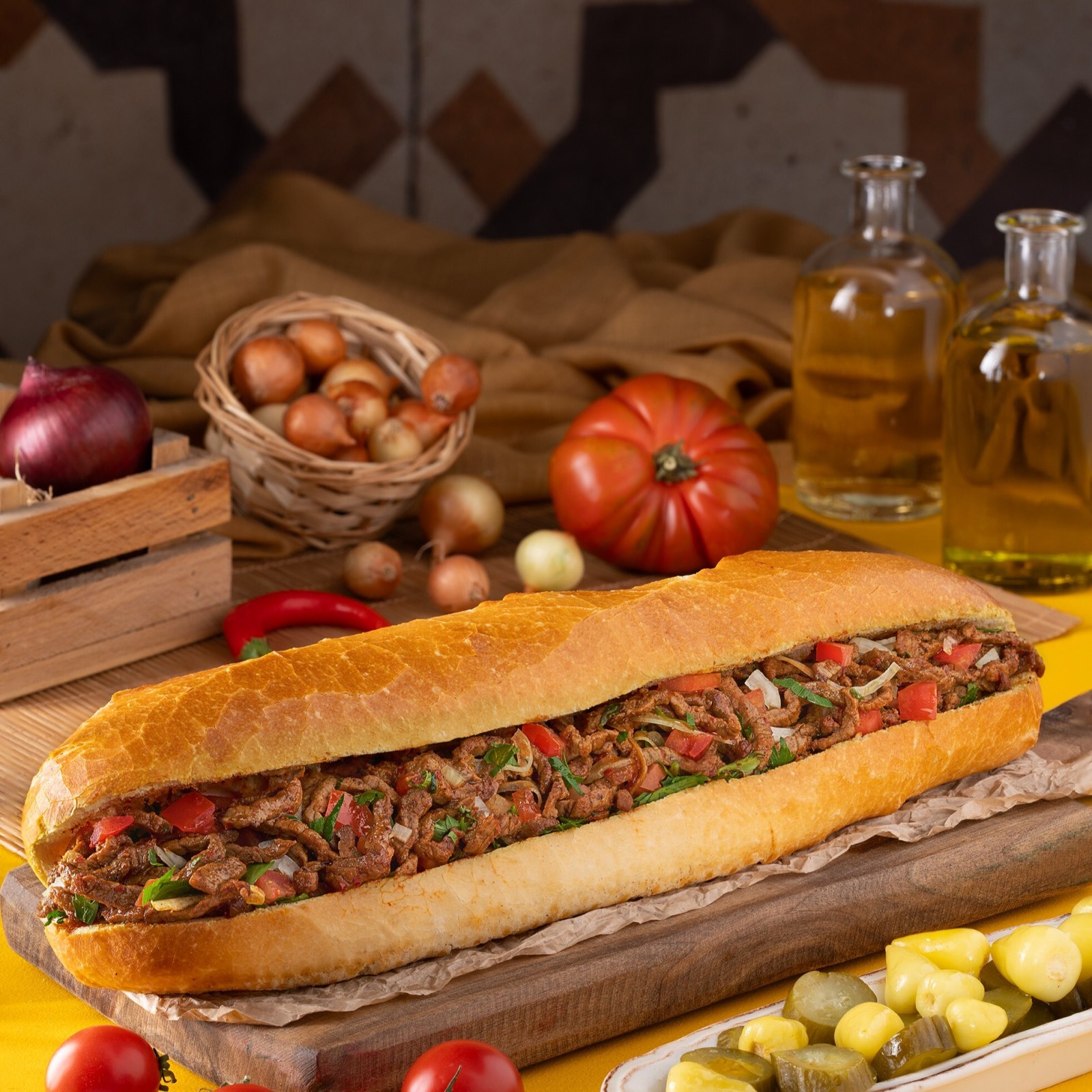 Large Somun Et Tantuni