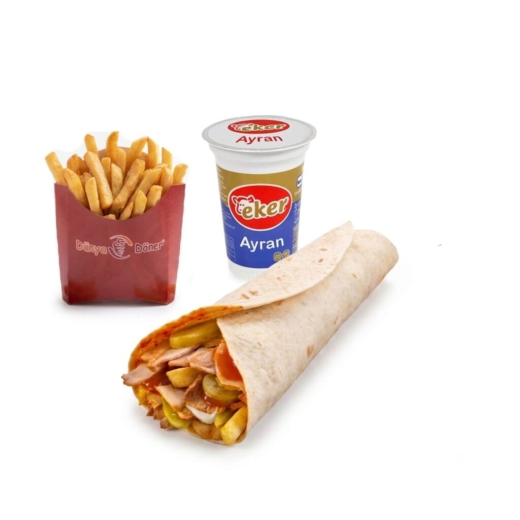 Tavuk Dürüm (80 gr) Menü