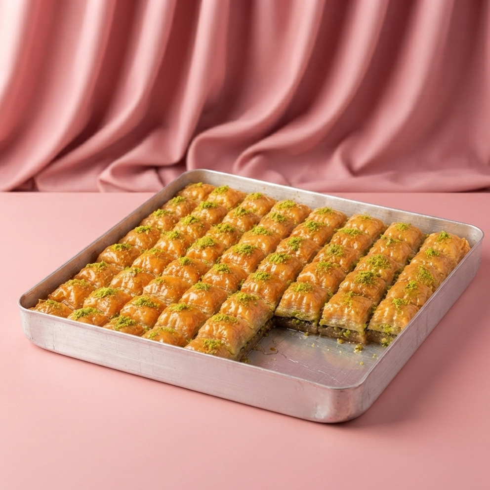 (500 gr)_Fıstıklı Tereyağlı Baklava