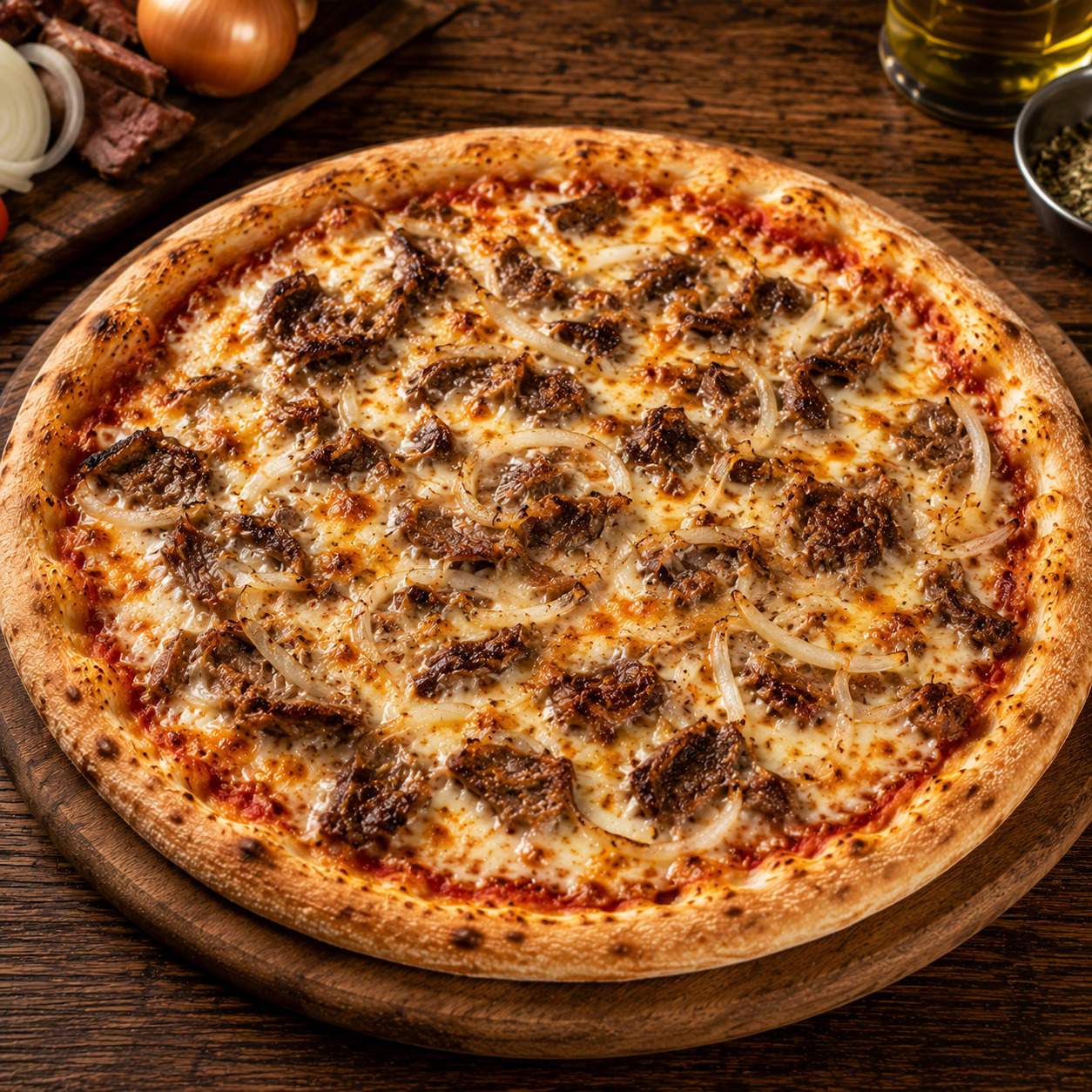 Kavurmalı Pizza (27 cm.)