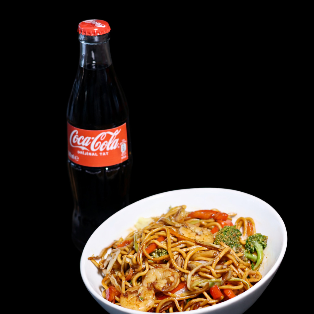 Karidesli Sebzeli Erişte + Coca-Cola - %10 İndirim