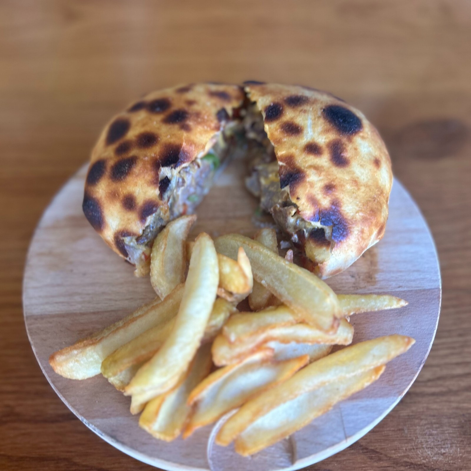 Döner Burger + Patates Kızartması
