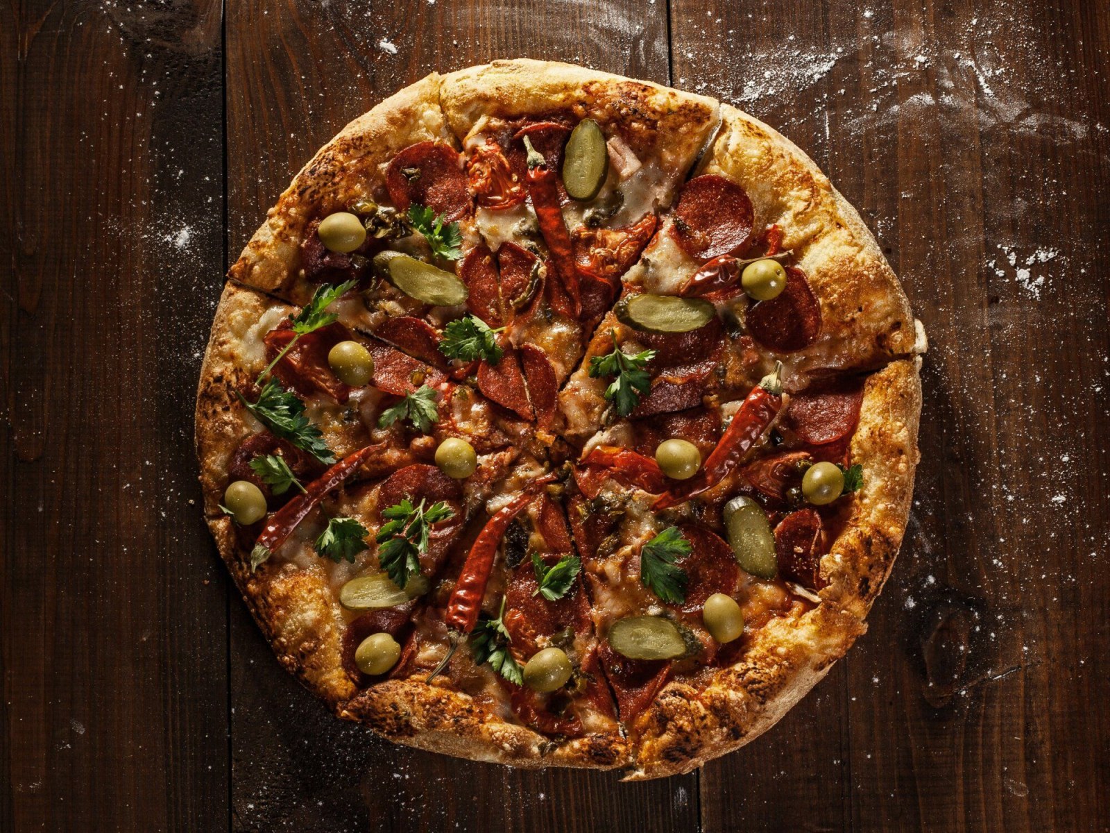 Büyük Boy Texas Pizza Menü