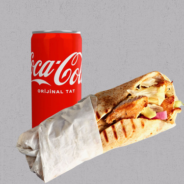 Lavaş Tavuk Döner + 330 ml Coca-cola