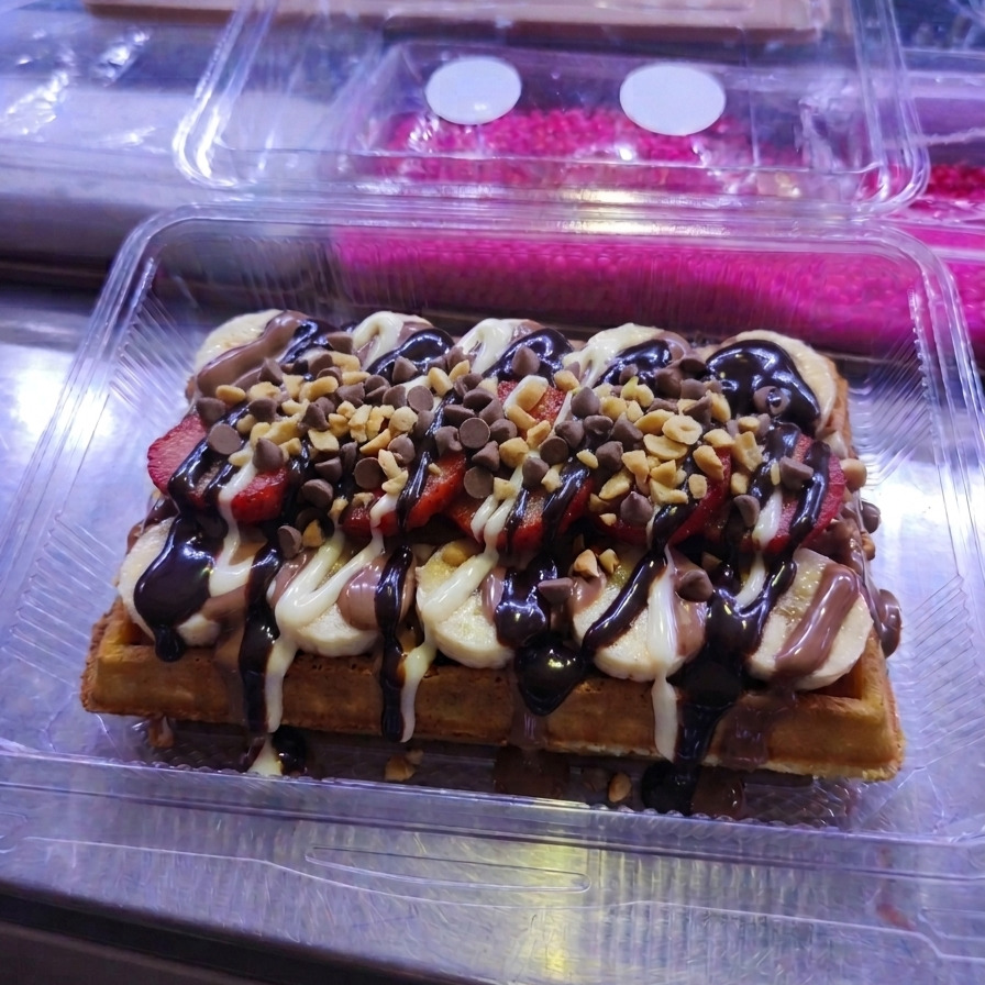 Bitter Çikolatalı Waffle (Büyük Hamur)