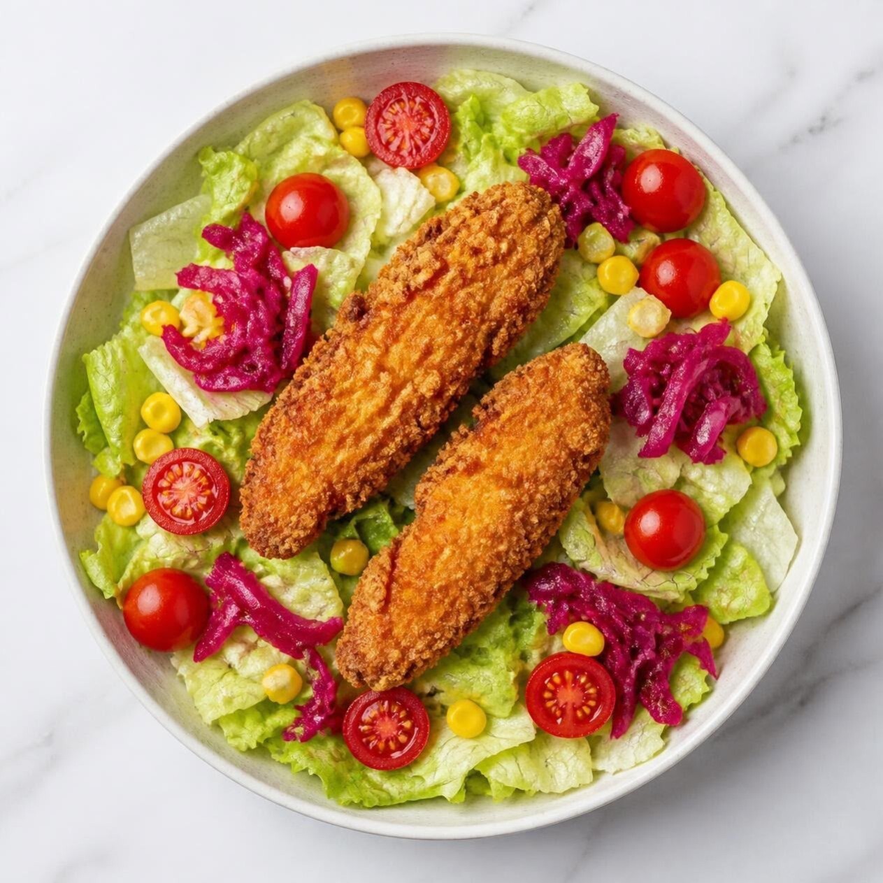 Çıtır Tavuklu Salata