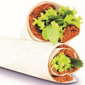 Burger soslu & Doritoslu Çiğ Köfte Dürüm (150 gr )